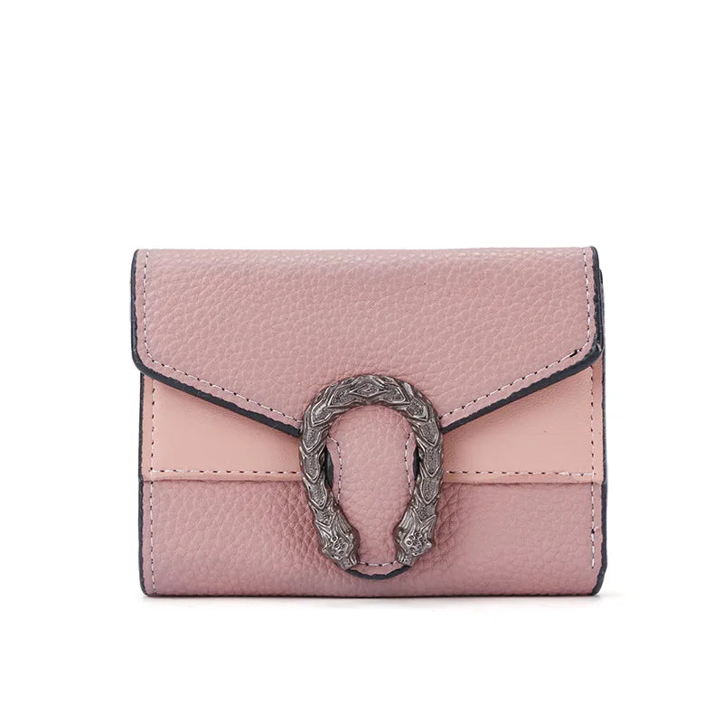 Fashionable Wallet Zipper Coin Purse Women Short Wallets Handbag Women's Clutch Bag Card Holder Pu Leather Wallet Folding Walle