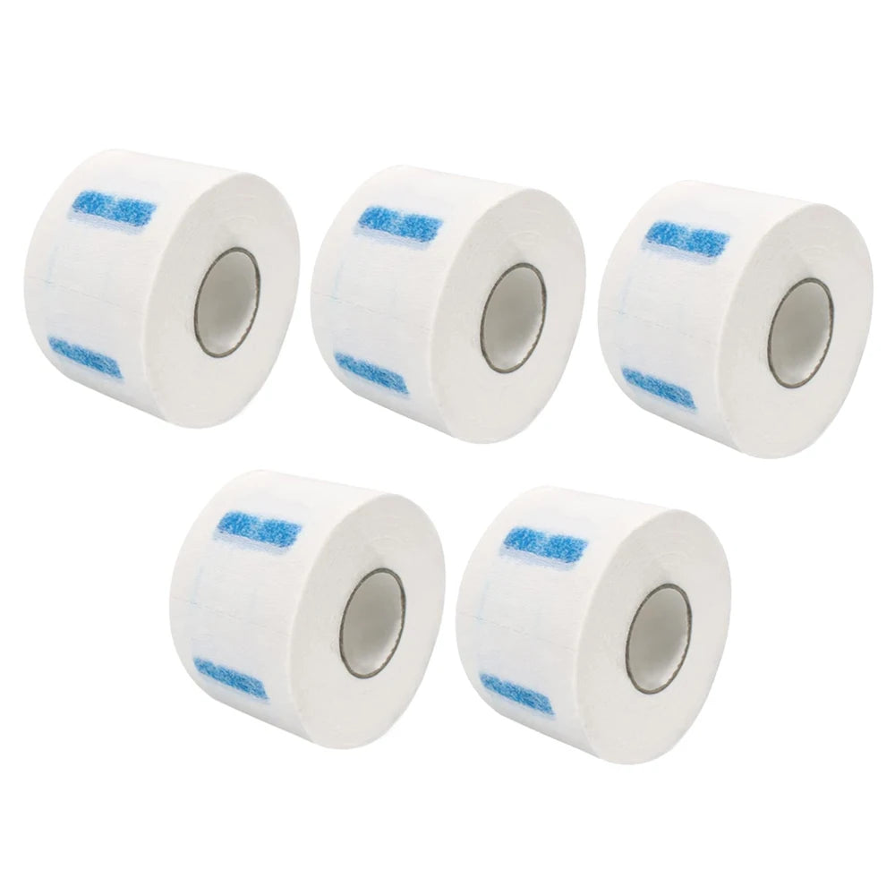 1/2/5 Rolls Disposable Barber Neck Strips Professional Paper Neck Band Protector Hairdressing Accessory Tool for Hair Cutting