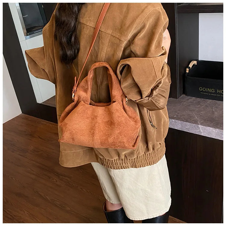 Ladies' Cloud Handbag Autumn New Fashion Dumpling Bun French Texture Shoulder Bag