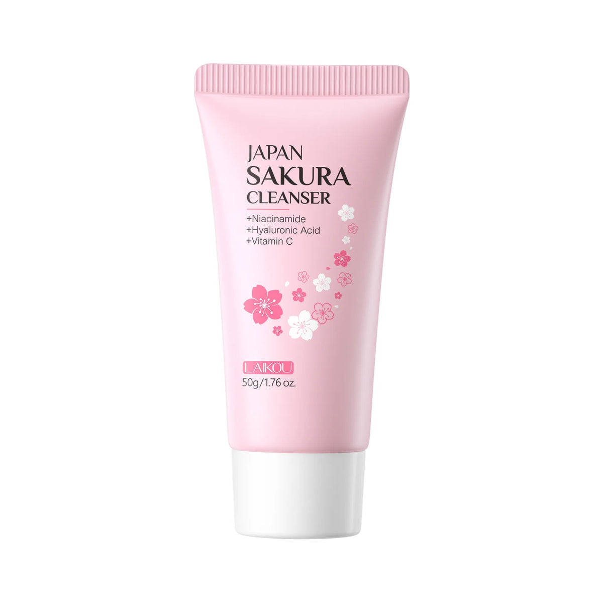 Laikou Japan Sakura Gentle Face Wash Hydrating Oil Control Niacinamide Hyaluronic Acid Daily Facial Cleanser For All Skin Types