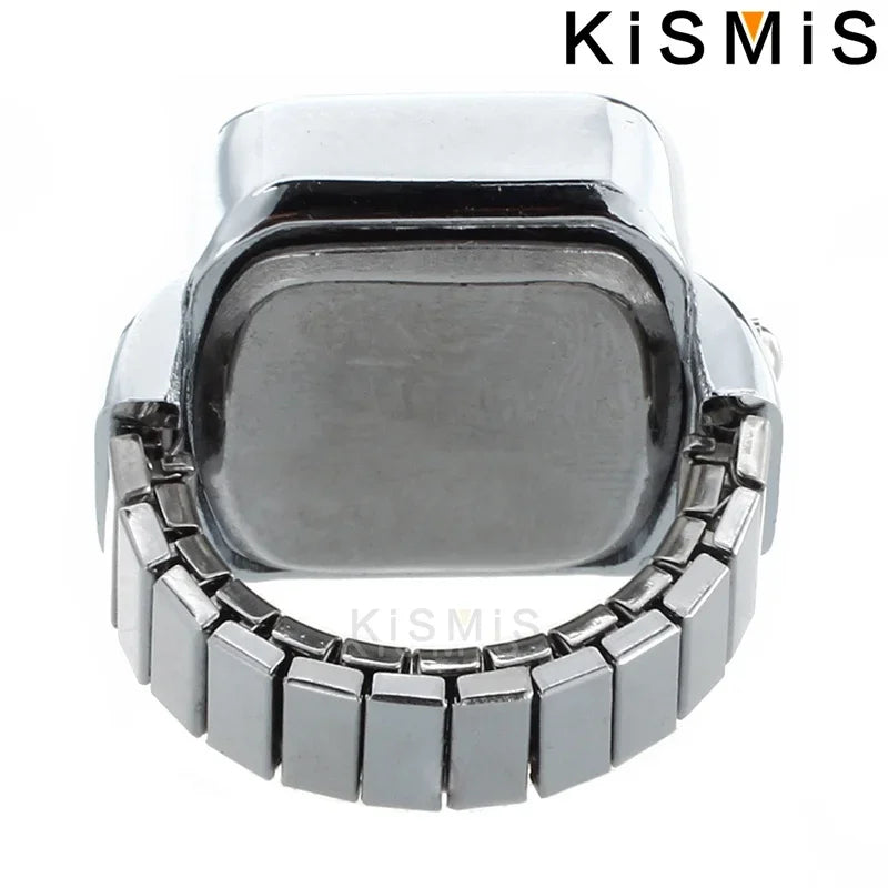 KISMIS Creative Ring Watch, Alloy Shell Finger Circular Dial Couple Watch for Men & Women, New Hot Selling