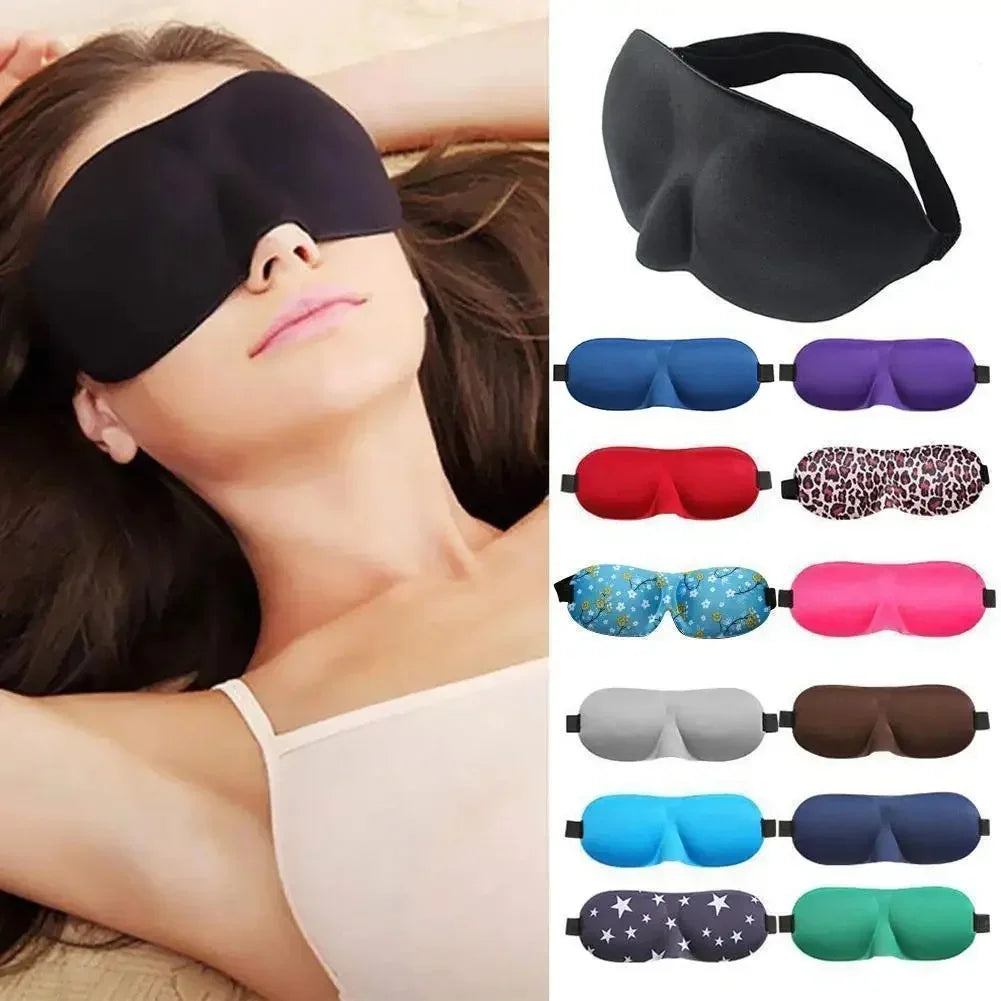 Soft 3D Contoured Sleeping Mask Breathable Lightweight Zero Pressure Eye Cover for Men Women Night Travel Rest Aid Comfortable
