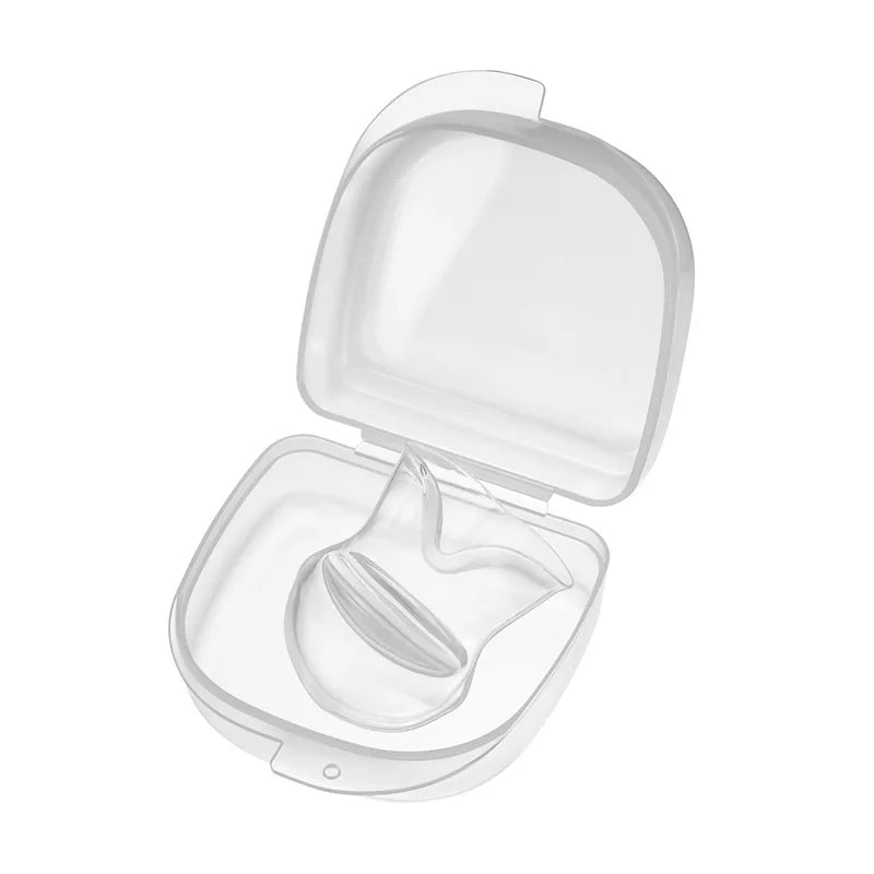 1PC Silicone Anti Snore Device Apnea Aid Snore Stop Tongue Retainer Anti Snoring Mouthpiece