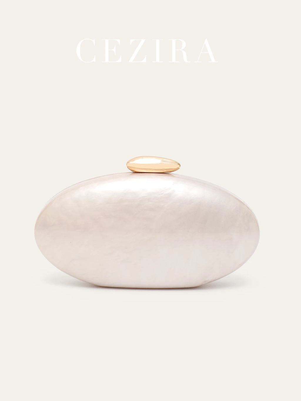 Women's Fashion Evening Clutches Luxury Plain Acrylic Long Chain Cross body Handbag Oval Shaped Fits Phone Wedding Banquet Party