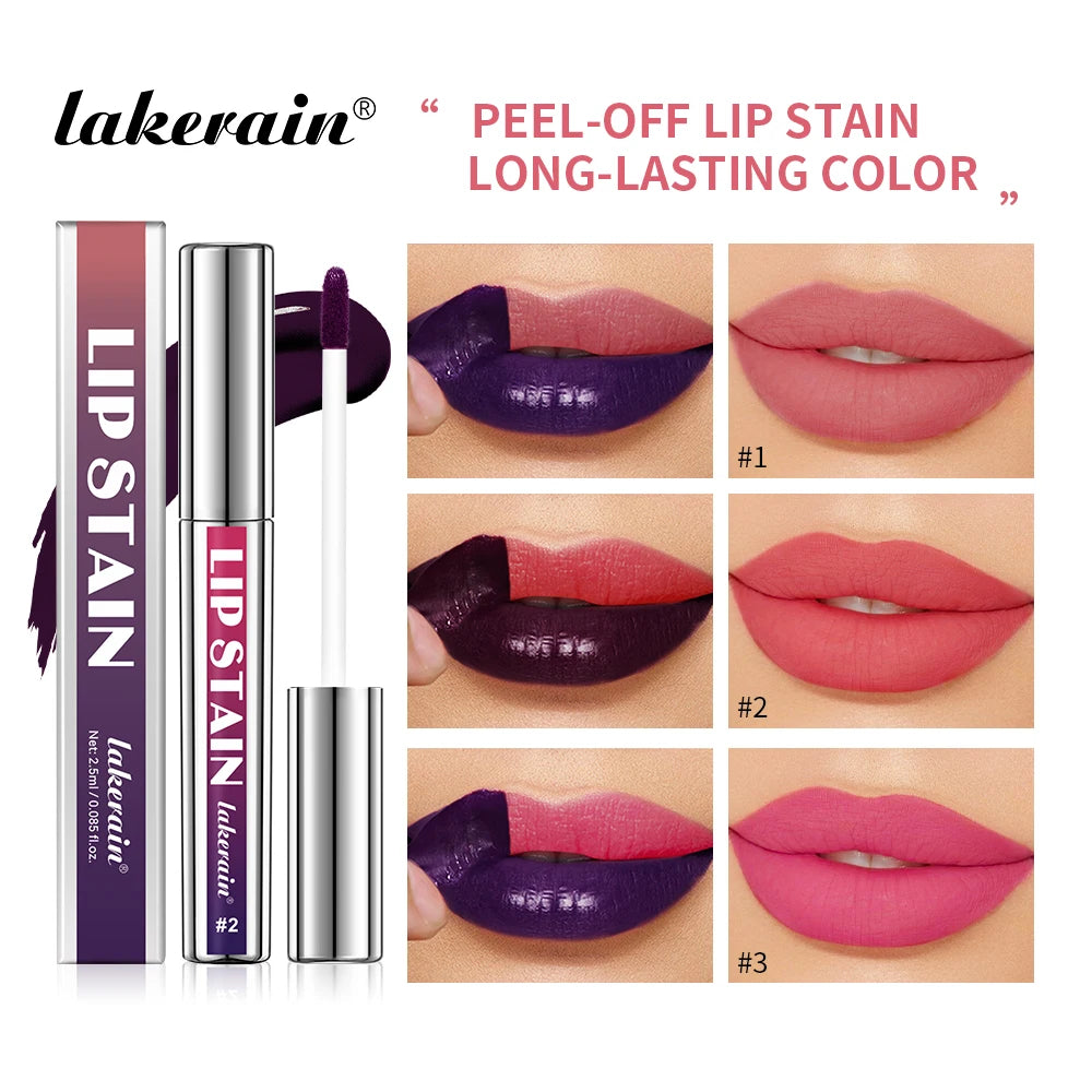 Peel Off Lip Stain – Long-Lasting Waterproof Lip Tint | No Transfer, Non-Stick Cup