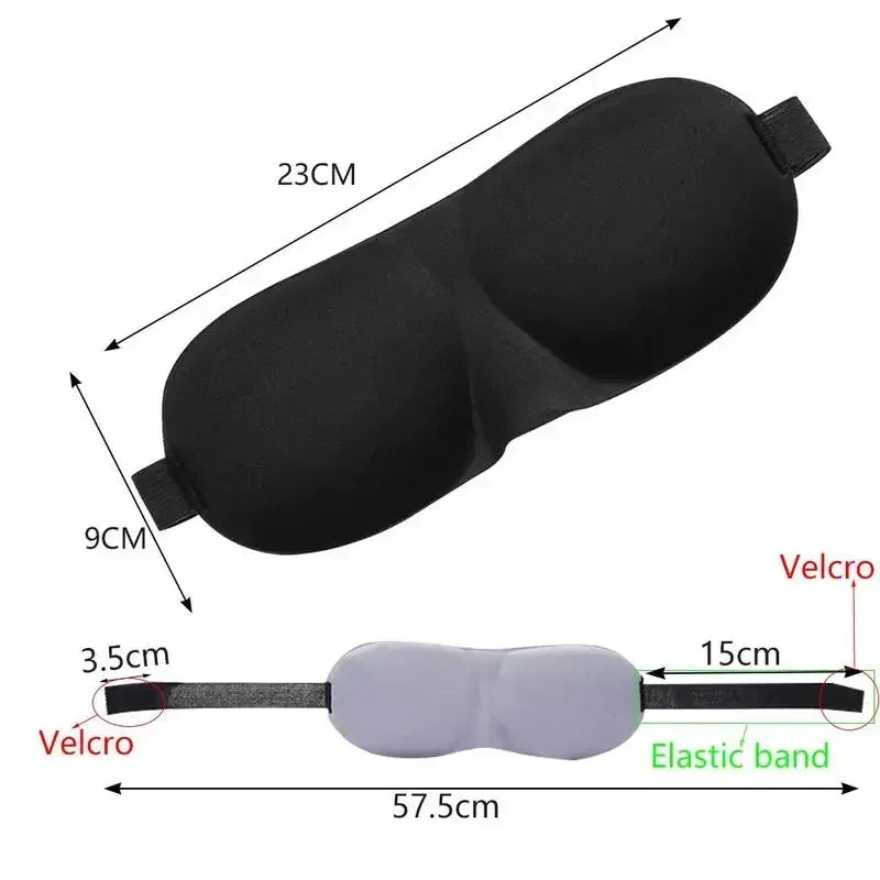 Soft 3D Contoured Sleeping Mask Breathable Lightweight Zero Pressure Eye Cover for Men Women Night Travel Rest Aid Comfortable