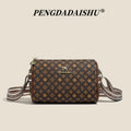 Women's Bag New Alphabet Print Shoulder Bag Fashion Retro Pillow Bag High-End Crossbody Bag Trendy