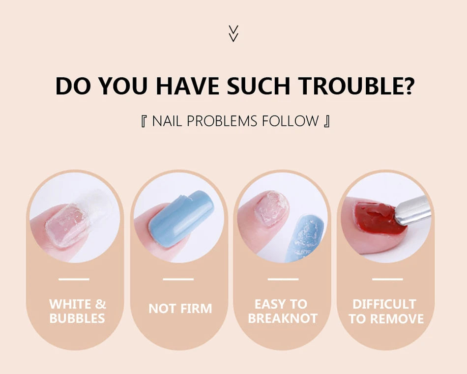 30ML Hard Gel For Nail Extension Milky White Builder Constructor Gel Self Leveling Reinforcement Nail Gels Camouflage Manicure