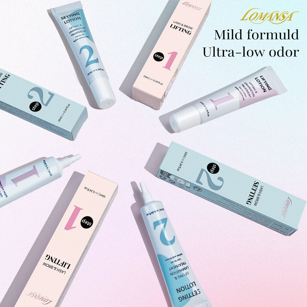 LOMANSA 10ml Fix Perming Tube Set Lash Lift Brow Lamination Perm Fixation Setting Lotion