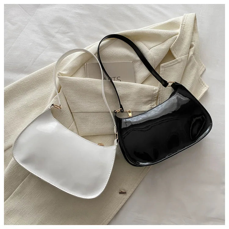 New Simple Casual Underarm Women's Bag Foreign Textured Hand Carry Small Square Bag Fashion Versatile Commuter Shoulder Bag