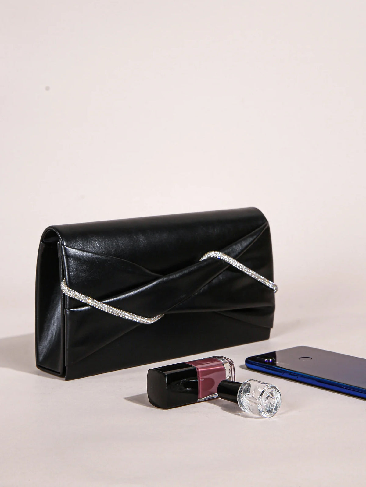 Hand Clutch Bag, Evening Clutch Bag For Women, Sparkling Crystal Rope Ruched Handbags, Glitter Envelope Purse For Party Girl,Wom