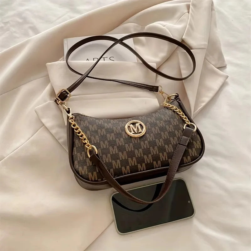 Vintage Style Handbag Crossbody Bag Adjustable Strap Women Messenger Shoulder Bag Sophisticated Accessory Tote Bag Purse