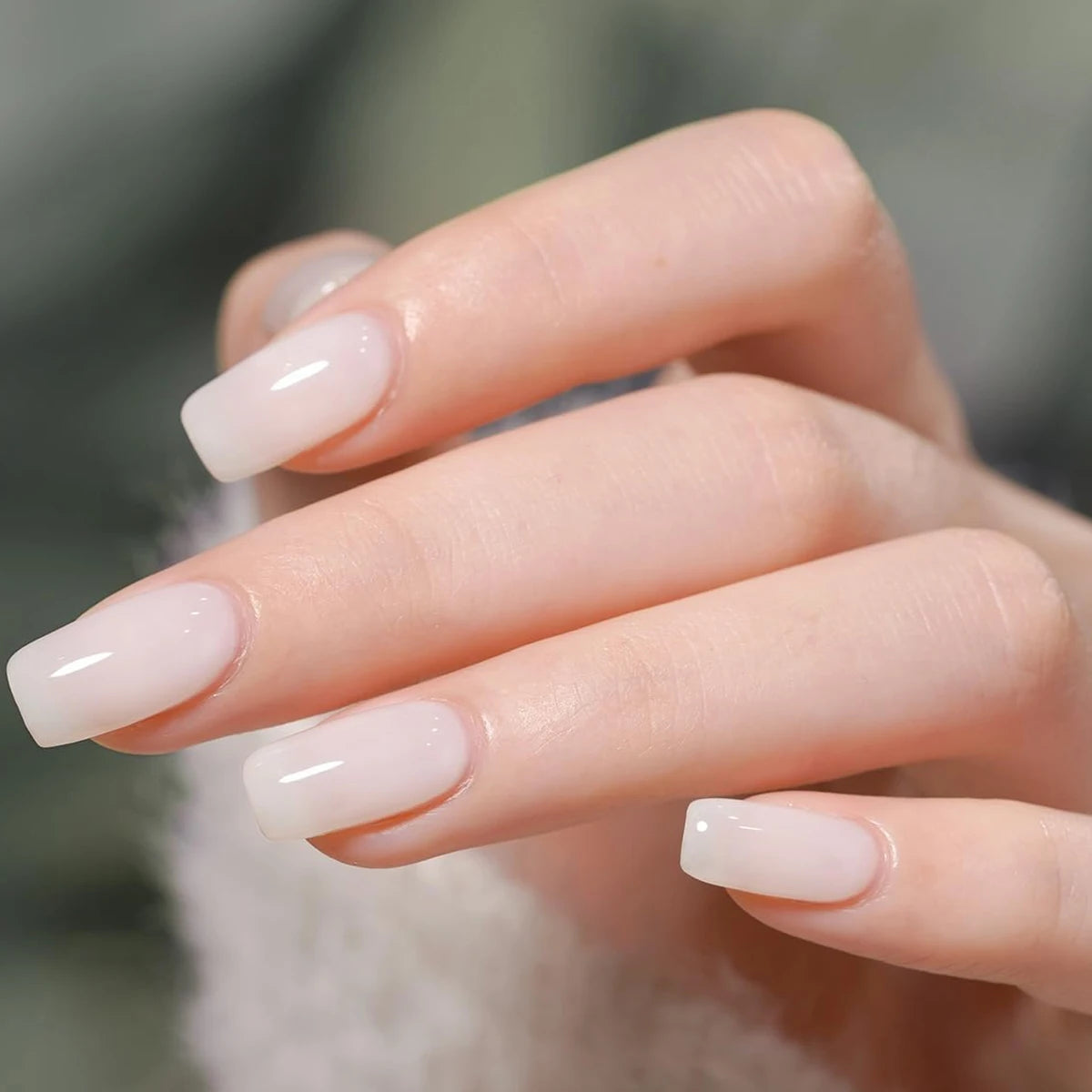 Hassleless Pudding Milky White Gel Nail Polish, Pure Color UV Gel Polish, For Professionals Starter Nail Art DIY 15ml