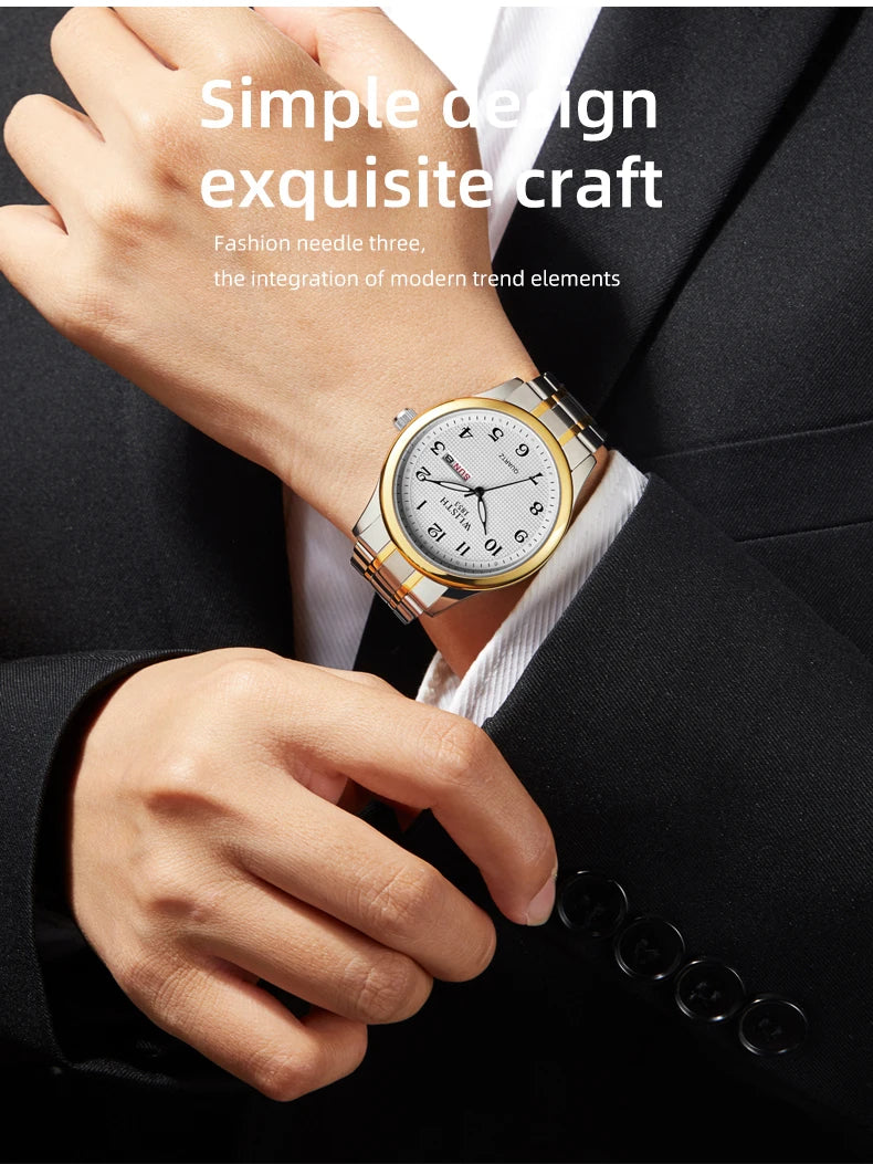 Wlisth Quartz Watch Qigital Luminous Elderly Watch Double Calendar Lovers Foreign Trade Watch