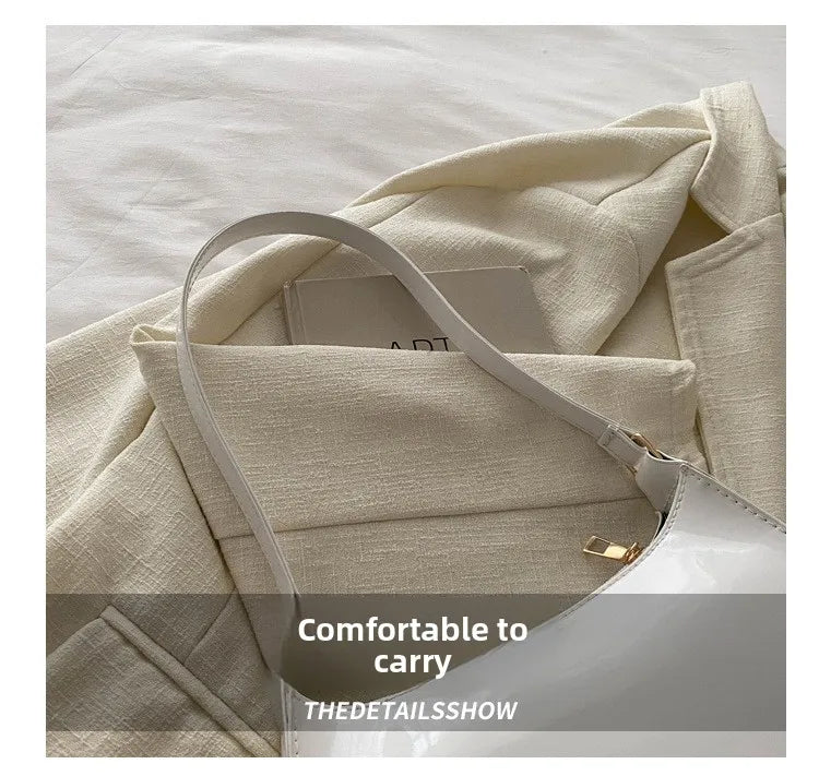 New Simple Casual Underarm Women's Bag Foreign Textured Hand Carry Small Square Bag Fashion Versatile Commuter Shoulder Bag