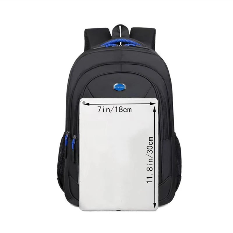 Versatile Men's Practical Backpack Multi-Color Option Multi-Pocket Adjustable Strap Lightweight for Daily Use Work Bag