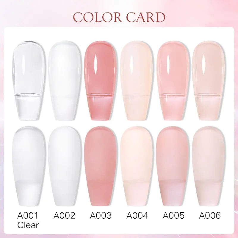 8ml Nude Pink White Quick Extension Gel Nail Polish Vernis Semi Permanent UV Construction Gel For Nail Extensions Nail Supplies