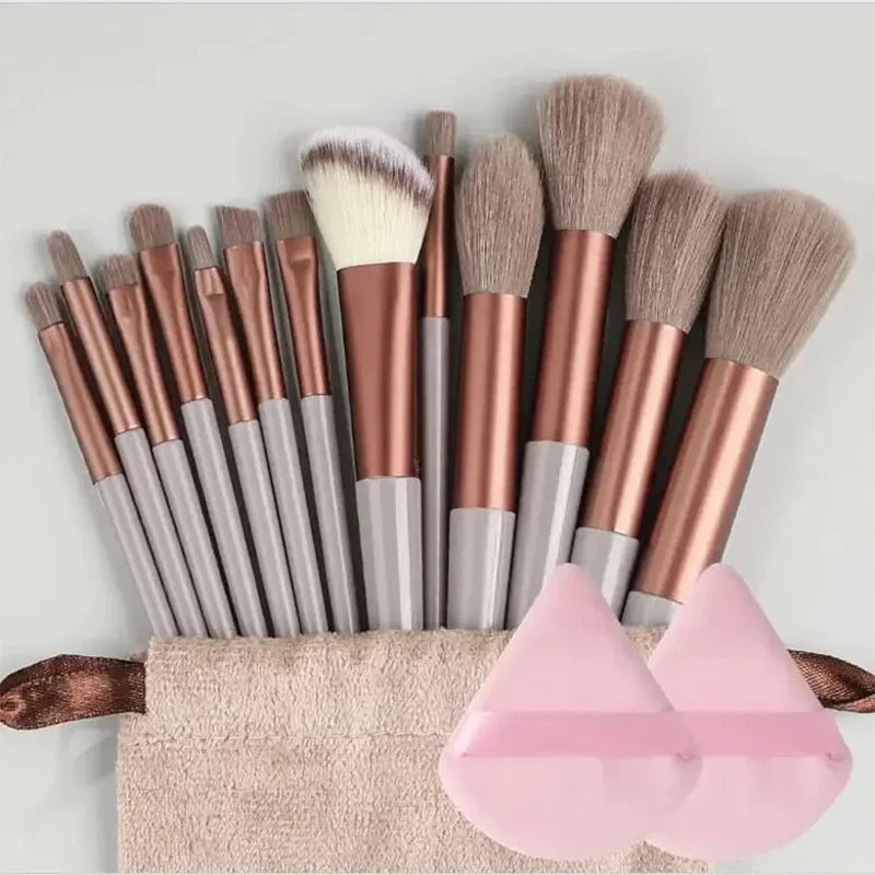 13pcs Makeup Brush Brushes Set Cosmetic Makeup Sponge Makeup Brush Beauty Tool Eyeshadow Blush Professional Brush Set