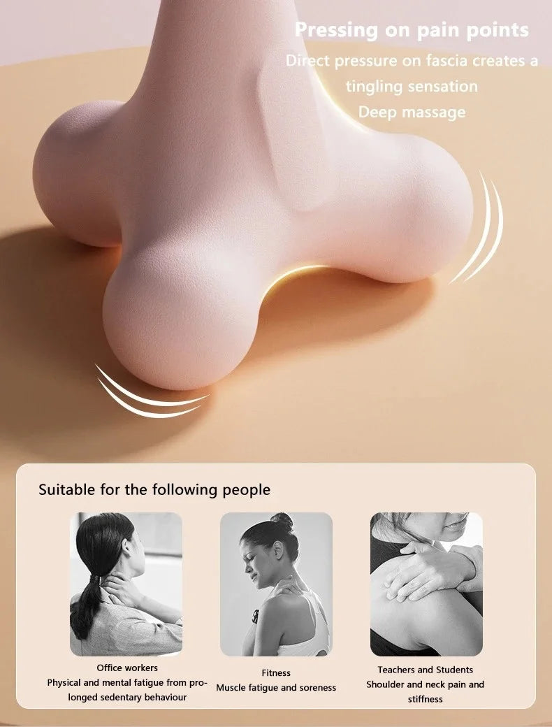 4 Corner Fascia Massage Ball Muscle Relief Tool For Neck Shoulder Back Waist Foot Yoga Fitness Relaxation Meridian Fitness Ball