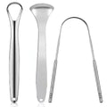 1pcs/2pcs/3pcs Metal Tongue Scraper Cleaner for Adults & Kids, Portable Stainless Steel Tongue Scrapers Brushes for Removing