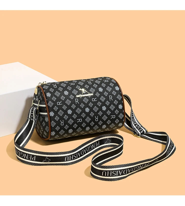 Women's Bag New Alphabet Print Shoulder Bag Fashion Retro Pillow Bag High-End Crossbody Bag Trendy