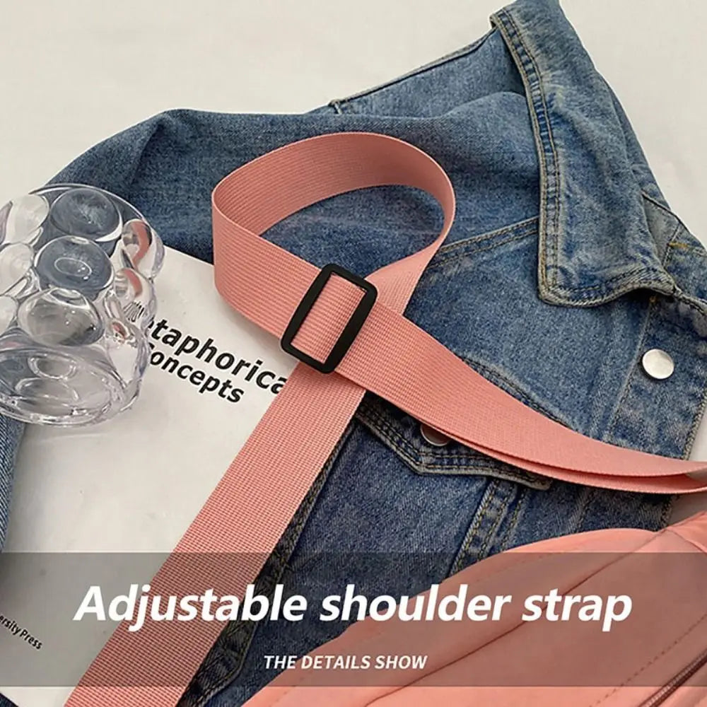 Half Moon Women's Chest Bag New Oxford Cloth Large Capacity Waist Bags Waterproof Multifunctional Running Belt Bags Sport