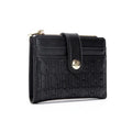 CH Luxury Brand Retro Design Business Card Bag Fashion Button Classic Folding Wallet Compact and Lightweight Women's Square Bag