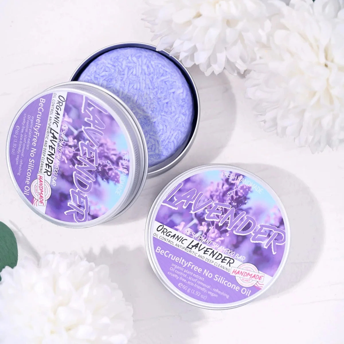 Lavender Shampoo Oil Control Refreshing Hair Smooth Oily Scalp Solution No Silicone Oil