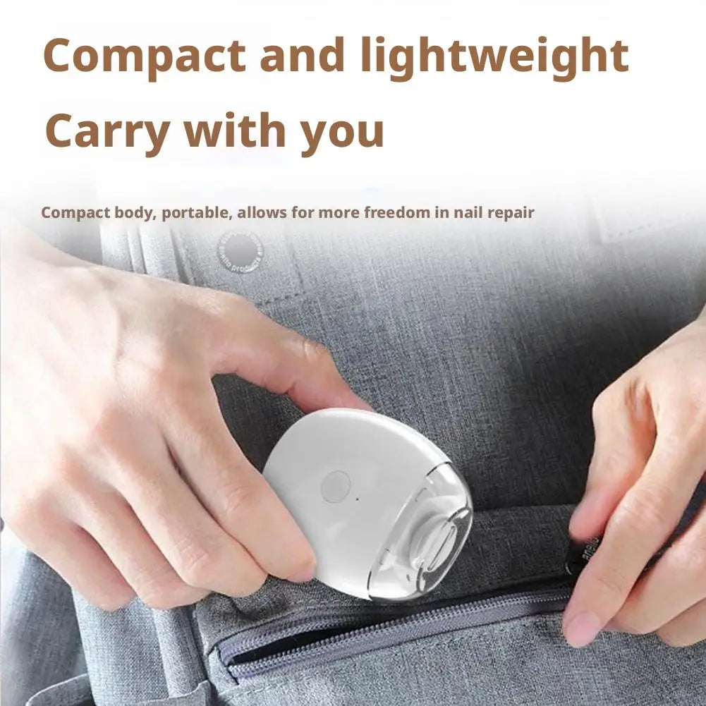 2 IN 1 Electric Nail Trimmer With LED Light Automatic Nail Grinder Trimmer For Baby Adult Mini Manicure Tools Nail Care