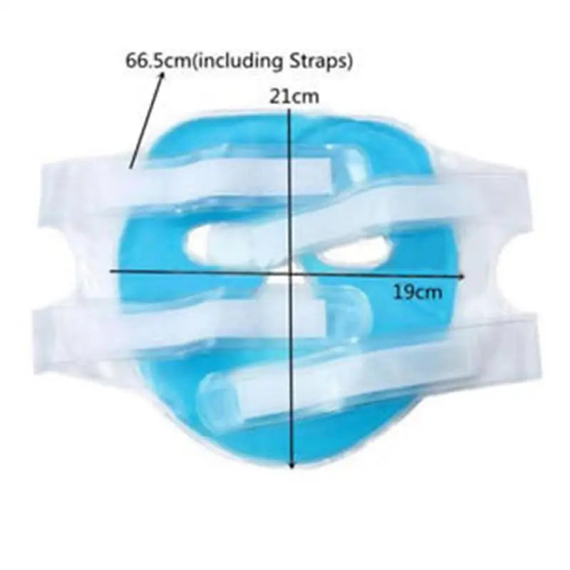 Cold Gel Face Mask Ice Compress Blue Full Face Moisturizing Cold With Relaxation Faicial Pack Face Pad
