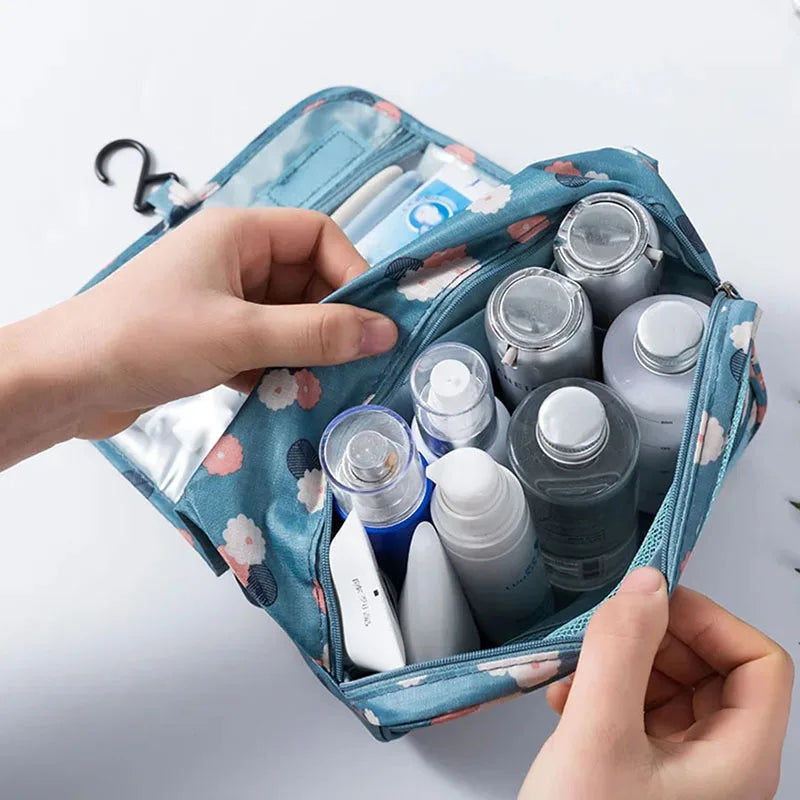 Multifunctional Travel Hook Wash Bag Cosmetics Storage Bag Waterproof Toiletries Beauty Organizer Ladies Bathroom Storage Bag