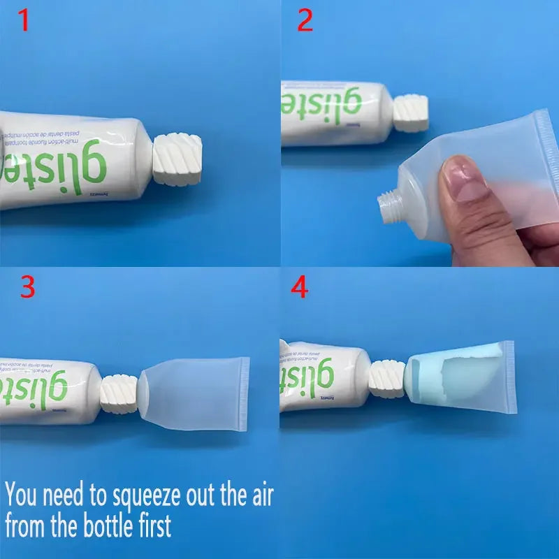 3pcs 30ml Travel Bottles + Adapters | Leak-Proof Toiletry Set for Travel, Carry-On