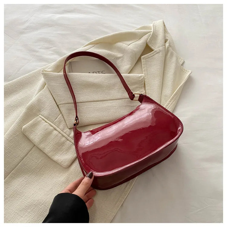 New Simple Casual Underarm Women's Bag Foreign Textured Hand Carry Small Square Bag Fashion Versatile Commuter Shoulder Bag
