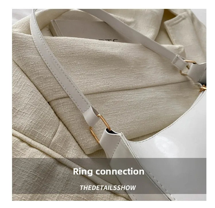 New Simple Casual Underarm Women's Bag Foreign Textured Hand Carry Small Square Bag Fashion Versatile Commuter Shoulder Bag