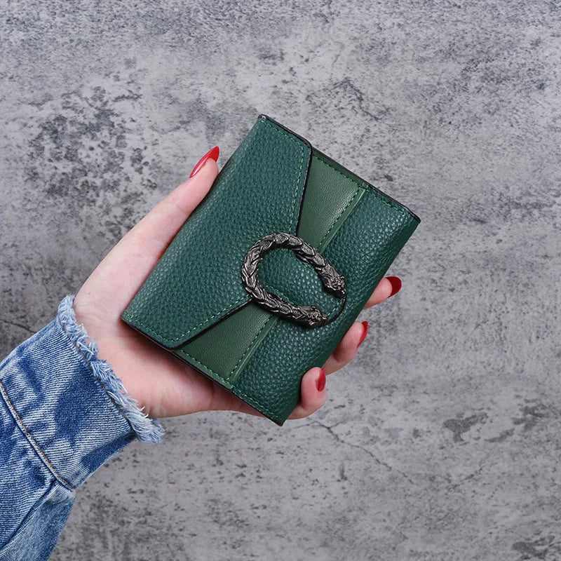 Fashionable Wallet Zipper Coin Purse Women Short Wallets Handbag Women's Clutch Bag Card Holder Pu Leather Wallet Folding Walle