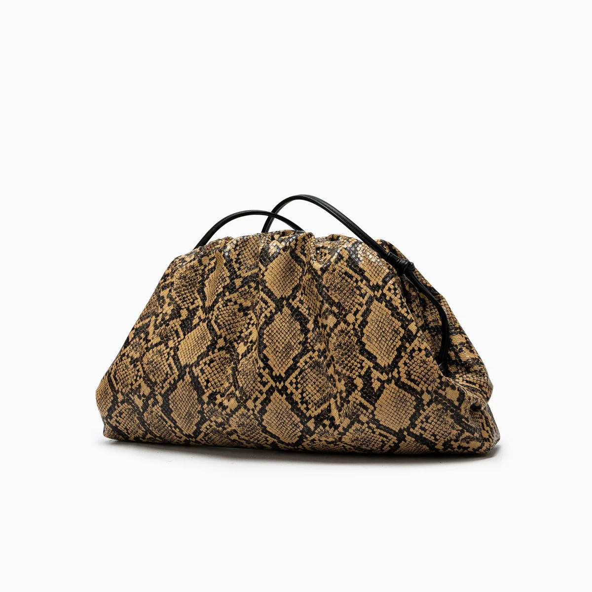 Ruched Serpentine Dumpling Bags for Women Pouch Handbag Cloud Clutch Snake Pattern Shoulder Crossbody Bag Luxury Designer Bag