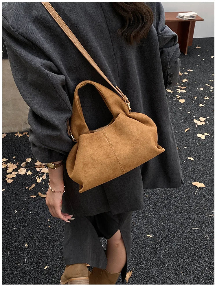Ladies' Cloud Handbag Autumn New Fashion Dumpling Bun French Texture Shoulder Bag