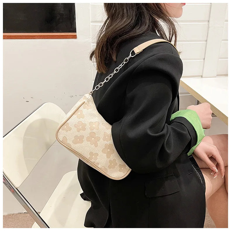 Fashion Felt Shoulder Bags for Women Small Casual Underarm Bag Female Hand Crossbody Bags for Women