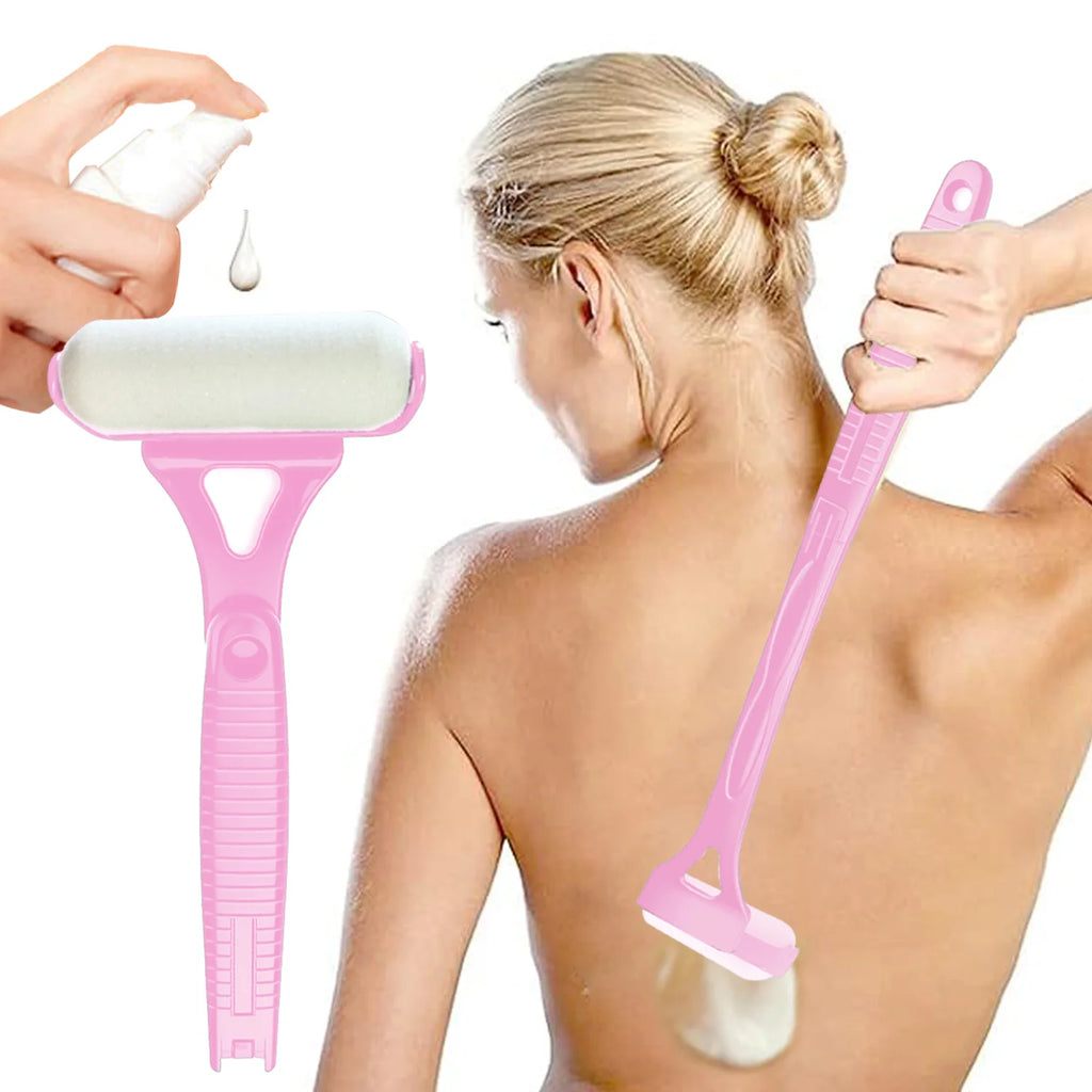 Lotion Applicator Self Sunscreen Tanning Back Applicator Stick Portable Long Handle Foldable With Two Replacement Heads