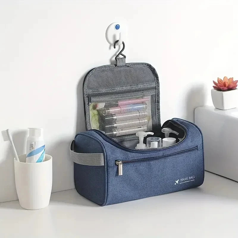 Leather Toiletry Bag for Men Women Dopp Kit Mens Hanging Toiletry Bag Travel Toiletry Bag for Traveling Large Cosmetic Bag for T