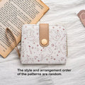 1pc Cute Cat Cartoon Coin Purse Girls Short Wallet PU Leather Large Capacity Lightweight ID Card Holder Mini Wallet Fashion