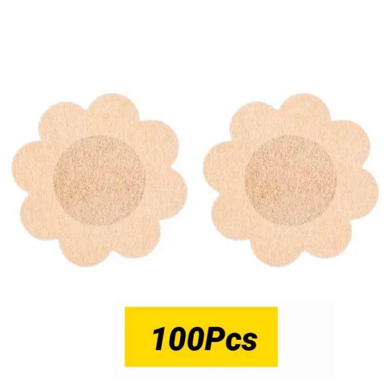 CHUANGERM Women Nipple Cover Chest Stickers Seamless Breathable Self-Adhesive Comfortable Invisible Coverage