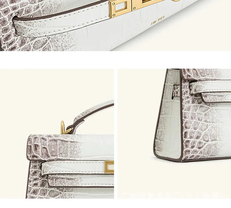 JW PEI Handbag, Crocodile Pattern, New Style, High-end, Handbag/crossbody Bag for Women