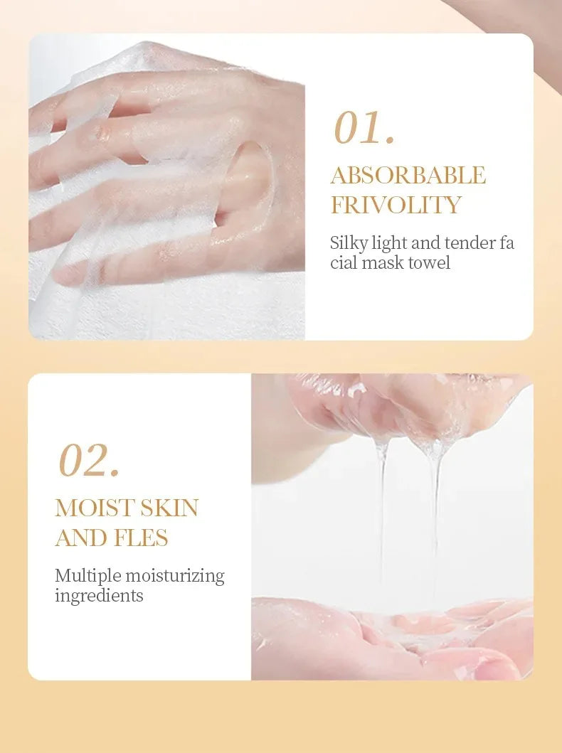 SADOER Collagen Face Sheet Mask Firming Moisturizing Repair Brightening Skincare