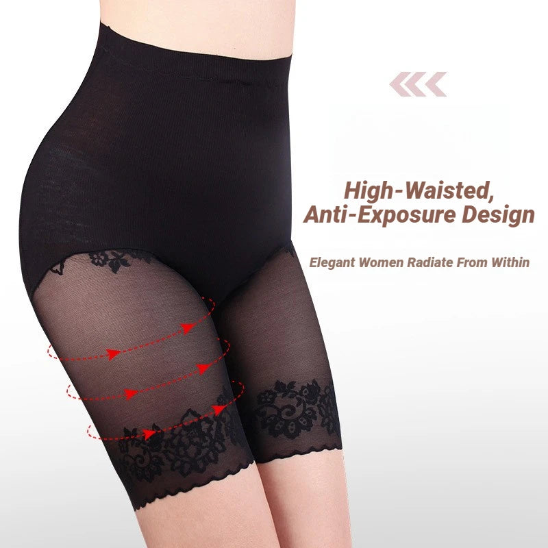Plus Size Safety Short Pants Summer Women Seamless Underskirt Shorts Anti Rub Thigh Boyshorts Sexy Lace Boxers Pregnant High