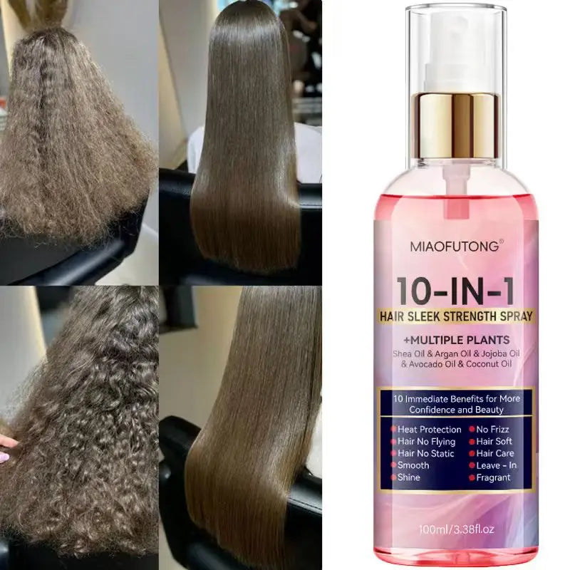 10-in-1 Leave-In Hair Care Spray | Wash-Free Conditioner with Heat Protection