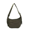 Women'S Simple Solid Color Canvas Dumpling Bag Casual Handbag Personalized Men'S Shoulder Bag Daily Use