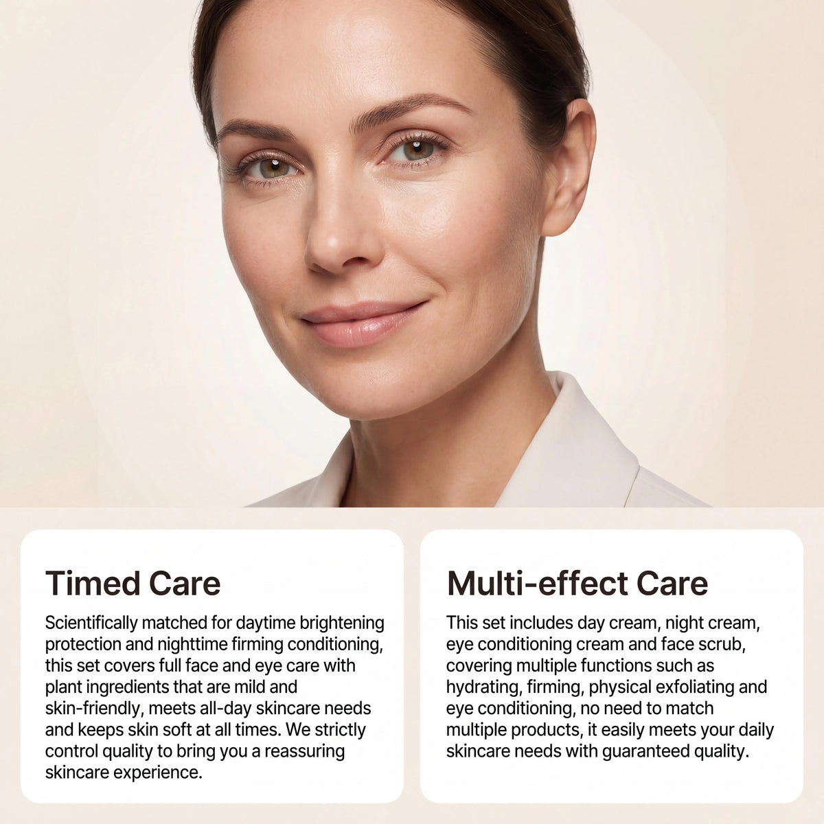 Day Night Skincare Set Gentle Repair Skin Barrier Hydrating Brightening Skins Reduce Wrinkle Dullness Eye Face Skincare Combo