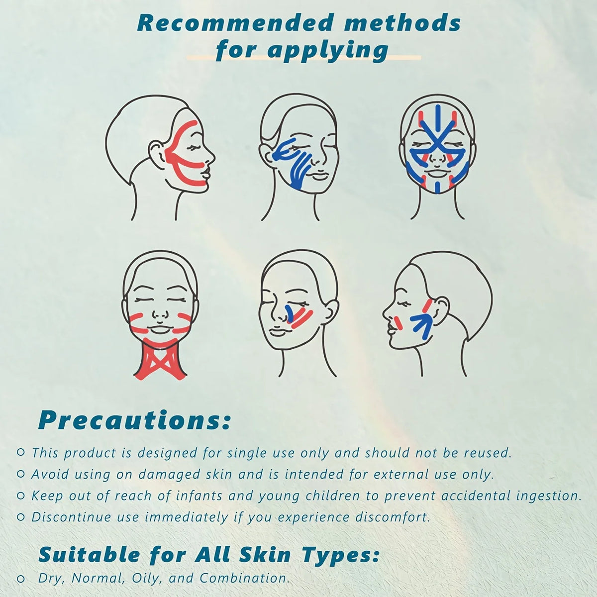 Elastic Face Lift Tape-Instantly Lifts Sagging Jowls,Neck Skin,and Double Chin for a Defined V Jawline-Reusable-0.98*196.85 inch