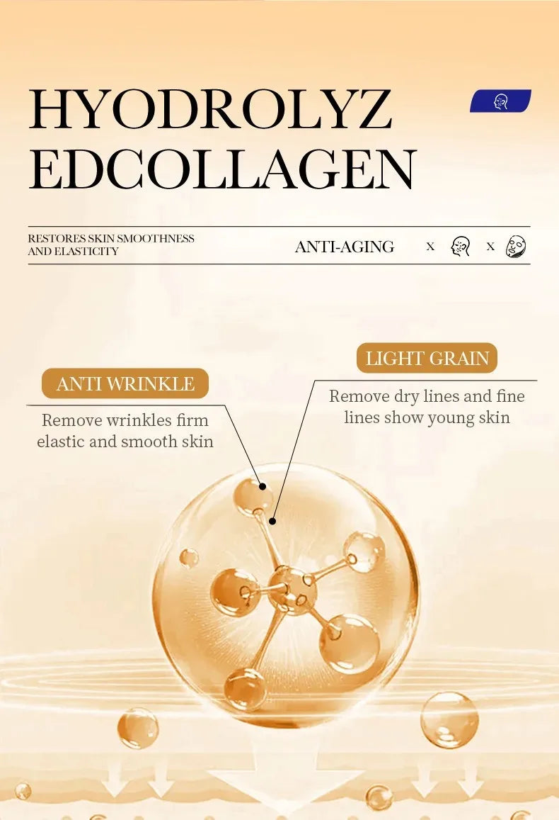 SADOER Collagen Face Sheet Mask Firming Moisturizing Repair Brightening Skincare
